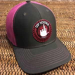 Up Yours Off Road trucker snap back middle finger